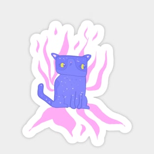 blue cat Sticker